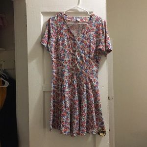 Vintage floral romper